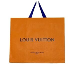 AUTHENTIC LOUIS VUITTON Gift bag Luxury Designer Presentation Orange Blue
